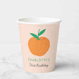 Pequena Laranja-Pequena Copas de Papel de Primeiro