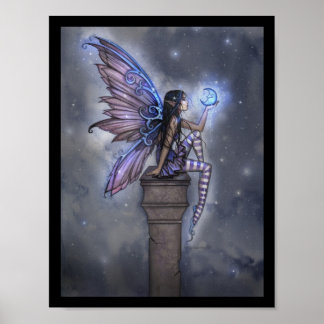 Pequena Lua Azul Fantasia Poster