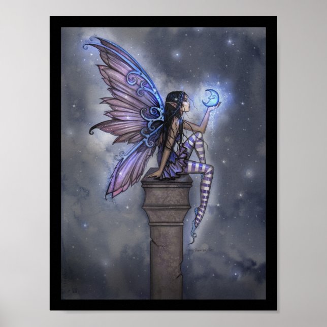 Pequena Lua Azul Fantasia Poster (Frente)