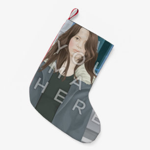 Pequena Meia customizável do Natal da foto de Instagram