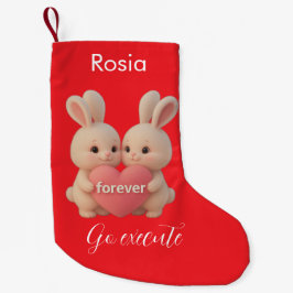 Pequena Meia de Natal de Coelho – Enfeite Pessoal de Natal