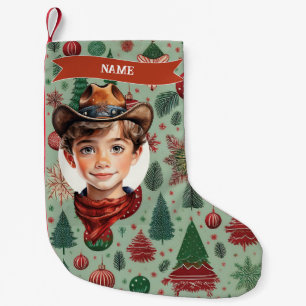 Pequena Meia de Natal de Cowboy