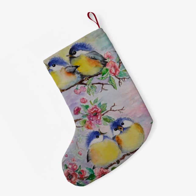 Pequena Meia de Natal de Pássaros (Verso (Pendurada))