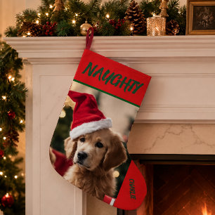 Pequena Meia de Natal de Pet Malvado - Foto e Nome Persona