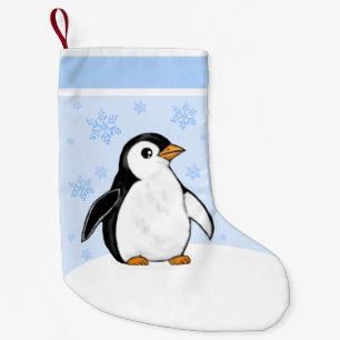 Pequena Meia de Natal de Pinguim Bebê Fofo