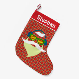 Pequena Meia de Natal do Papai Noel Hipster