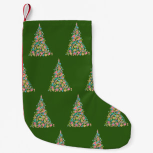Pequena Meia de Natal Personalizada da Árvore de Férias