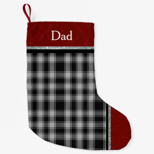 Pequena Meia de Natal Xadrez Personalizada MacPhee