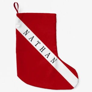 PEQUENA MEIA DO NATAL PARA A BANDEIRA VERMELHA DE