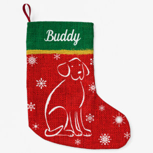 Pequena Meia vermelha do Natal do animal de estimação de