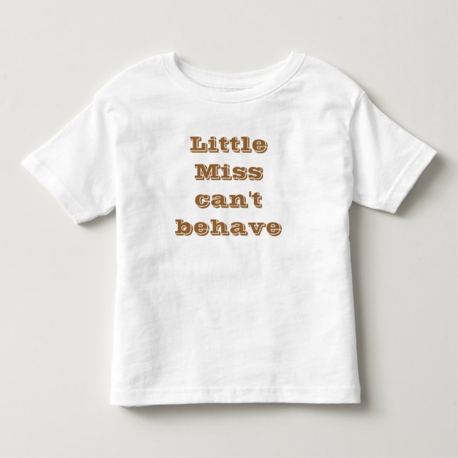 Pequena Miss Camisa (Frente)