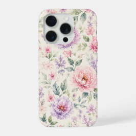 Pequena Peônia Floral em Aquarela Suave