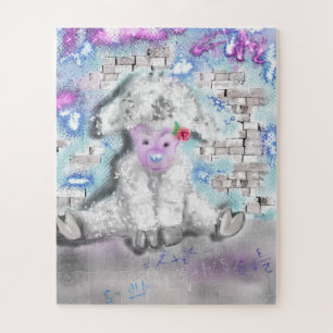 Pequena pintura de Quebra-cabeça de Lamb