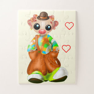 Pequena pintura de Quebra-cabeça de Palhaço