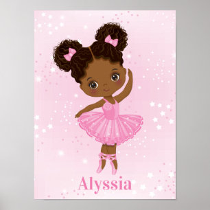 Pequena Poster de Ballerina Africana