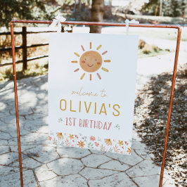 Pequena Poster de Boas-vindas de Aniversário