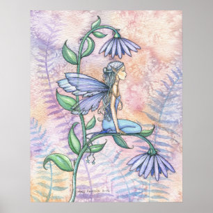 Pequena Poster de Fada Azul por Molly Harrison