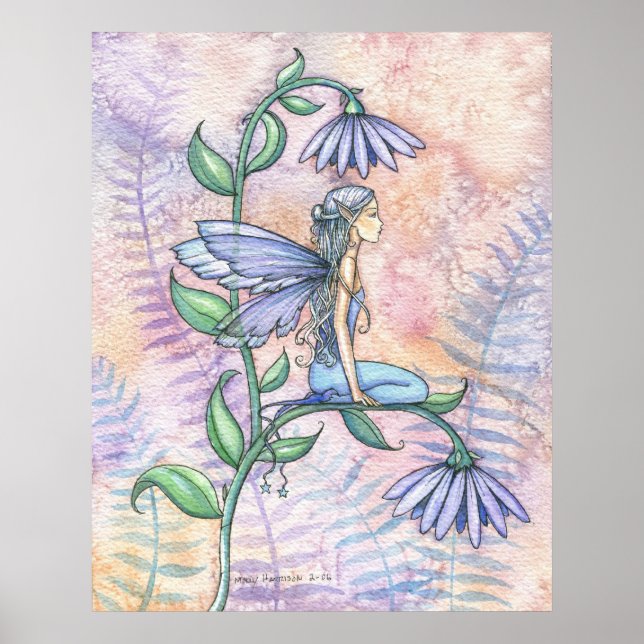 Pequena Poster de Fada Azul por Molly Harrison (Frente)