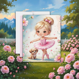 Pequena Prima Ballerina com Papel Sapbook Puppy