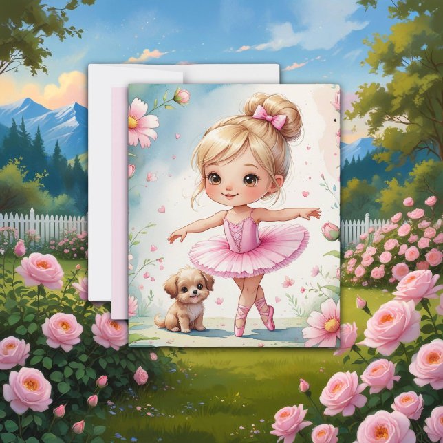 Pequena Prima Ballerina com Papel Sapbook Puppy (Criador carregado)