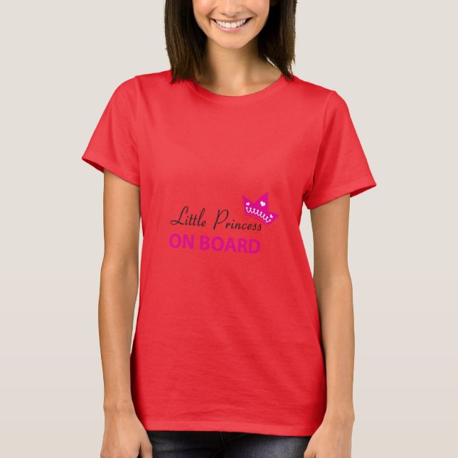 Pequena Princesa Ao Conselho - Camisa De Gravidez (Frente)