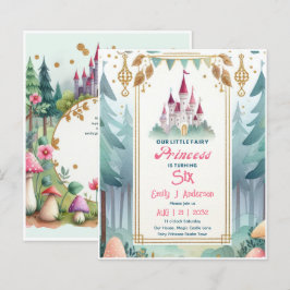 Pequena Princesa Fada Aniversário Qualquer Fairyta