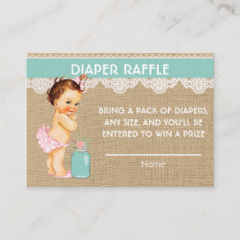 Pequena Princesa Fralda Raffle Inserção