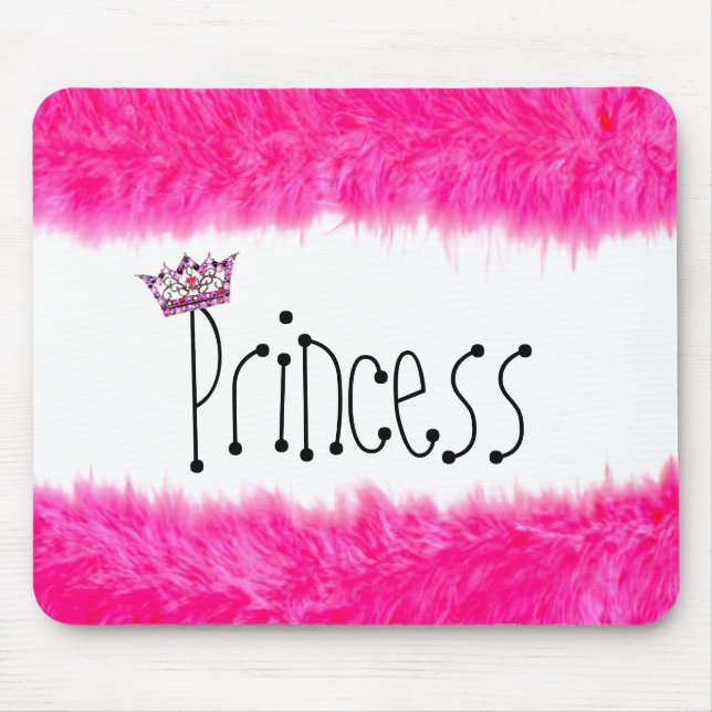 Pequena Princesa Tiara Mousepad (Frente)