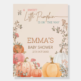 Pequena queda de abóbora Chá de fraldas de outono