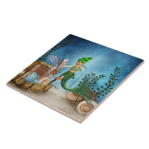 Pequena Sereia 4 azulejo