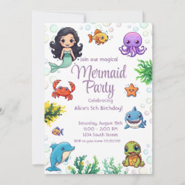Pequena Sereia, Festa de Convite para Aniversário