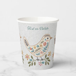 Pequenas Cópias de Papel Floral Colorida para Aves