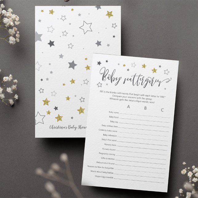 Pequenas dispersórias | Jogo de Chá de fraldas ABC (Criador carregado)