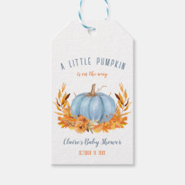 Pequenas Etiquetas de Chá de fraldas de Abóbora Az