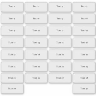 Pequenas etiquetas de texto individuais