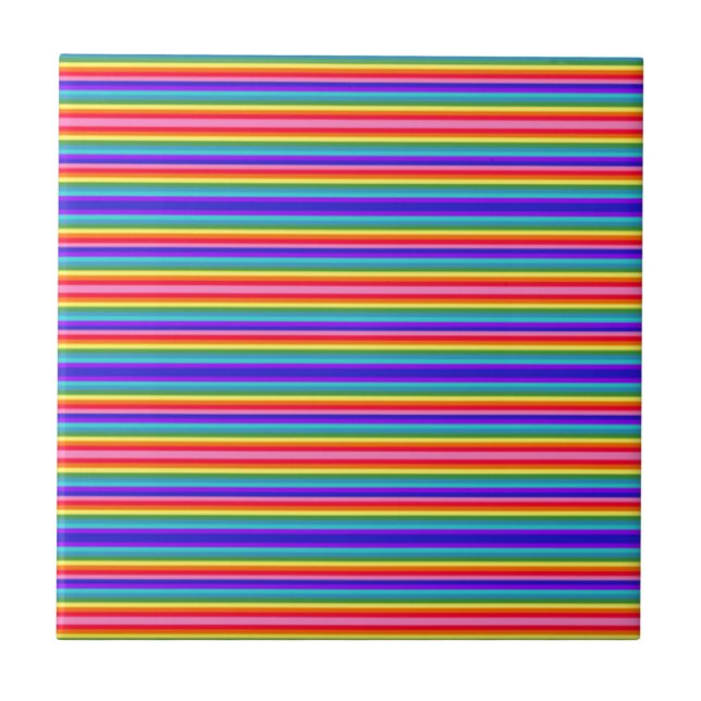 Pequenas faixas de cores arco-íris (Frente)