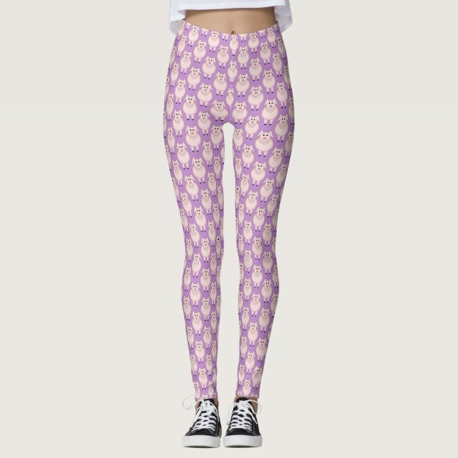 Pequenas Leggings de cor U Escolha a cor de fundo (Frente)