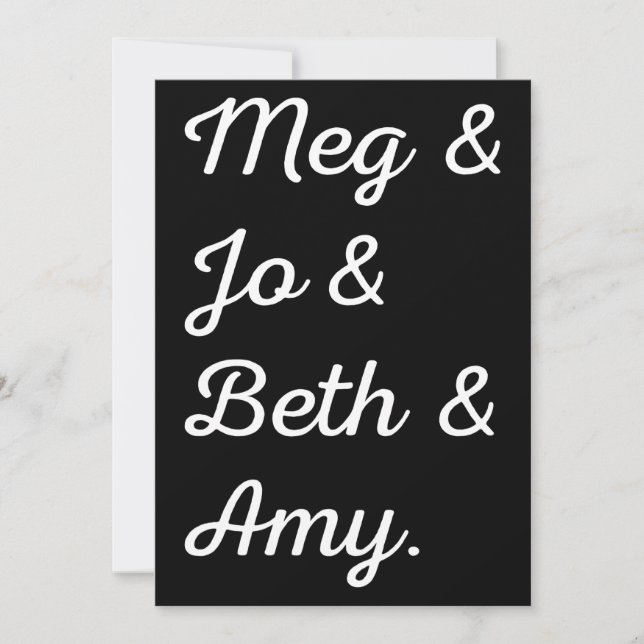 Pequenas Mulheres Caracteres II (Frente)