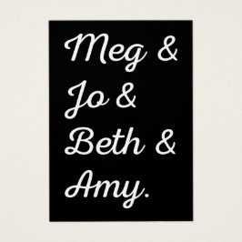 Pequenas Mulheres - Caracteres II