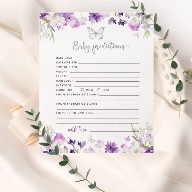 Pequenas predições de bebê prateado roxo de borbol (Criador carregado)