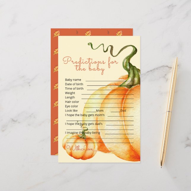 Pequenas predições e conselhos para bebês de abóbo (Frente/Verso In Situ)