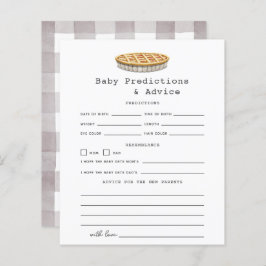 Pequenas Predições e conselhos para bebês de torta