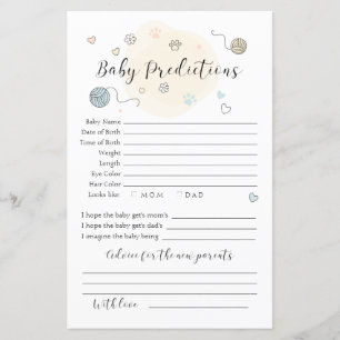 Pequenas previsões para bebês