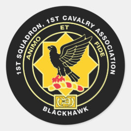 Pequeno adesivo de associação Cav de 1,5"