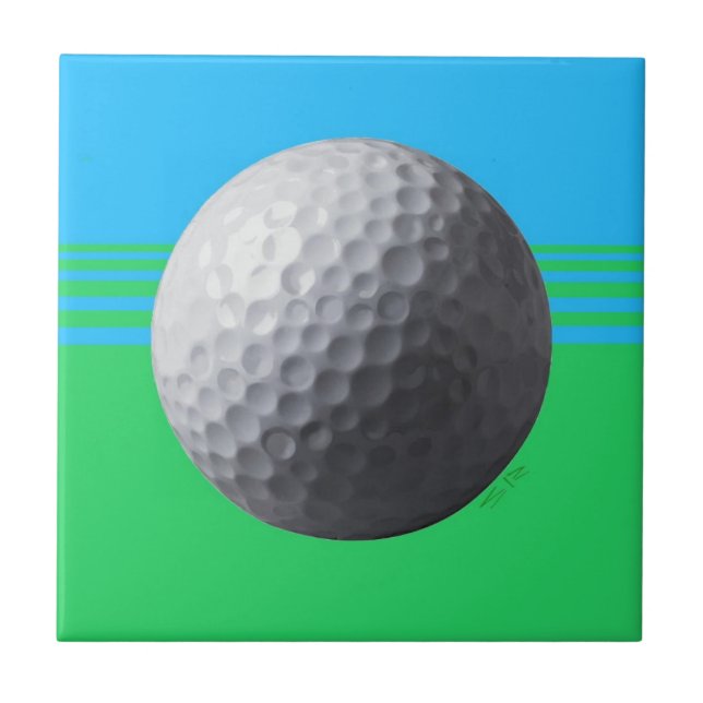 Pequeno azulejo de Golf Ball (Frente)