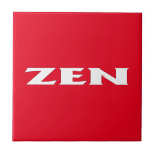 Pequeno azulejo vermelho branco