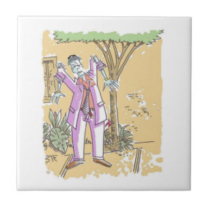 Pequeno azulejo Zombie