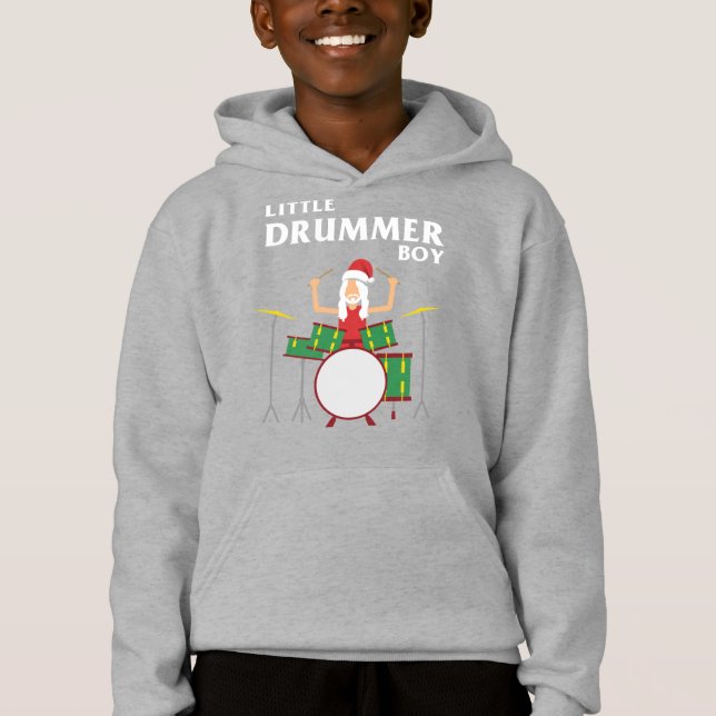 Pequeno Baterista Jumper de Natal (Frente)