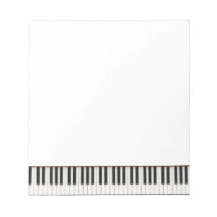 Pequeno Bloco de Notas de Tecla de Piano