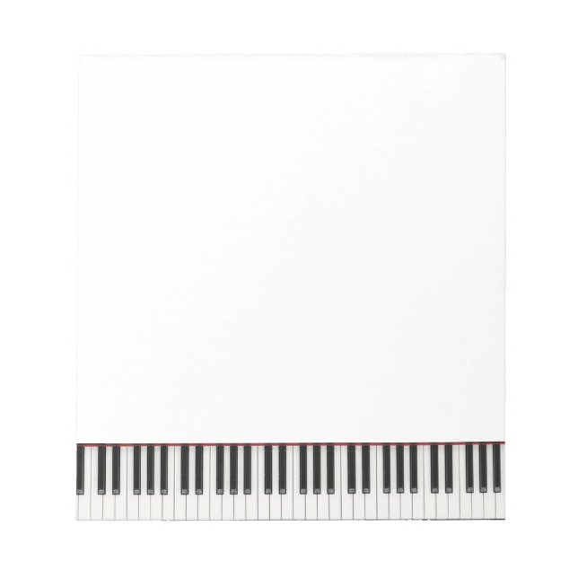 Pequeno Bloco de Notas de Tecla de Piano (Frente)
